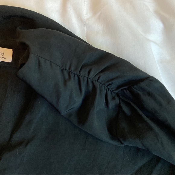 Wilfred Black V Neck Pin-tuck Button Down Blouse - Picture 10 of 13